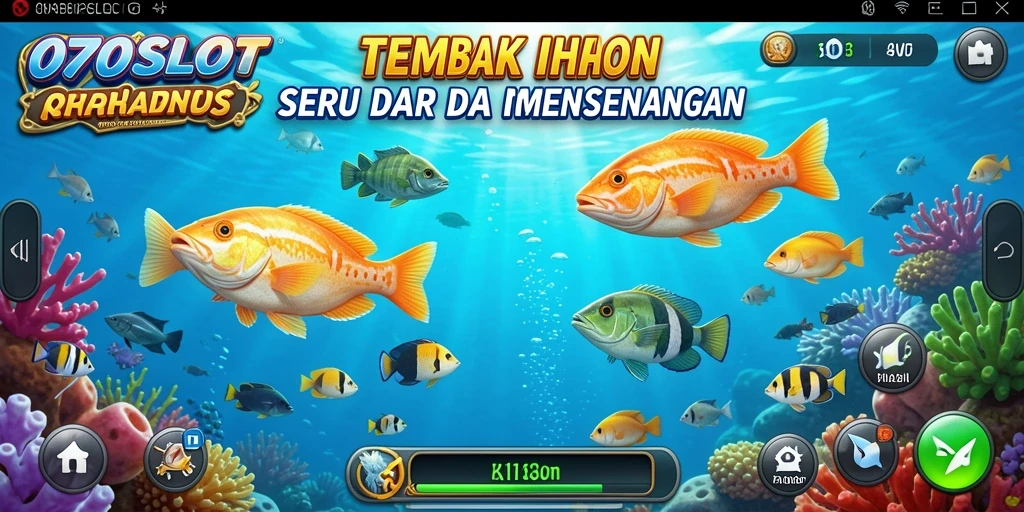 Gameplay Tembak Ikan yang seru dan menegangkan.