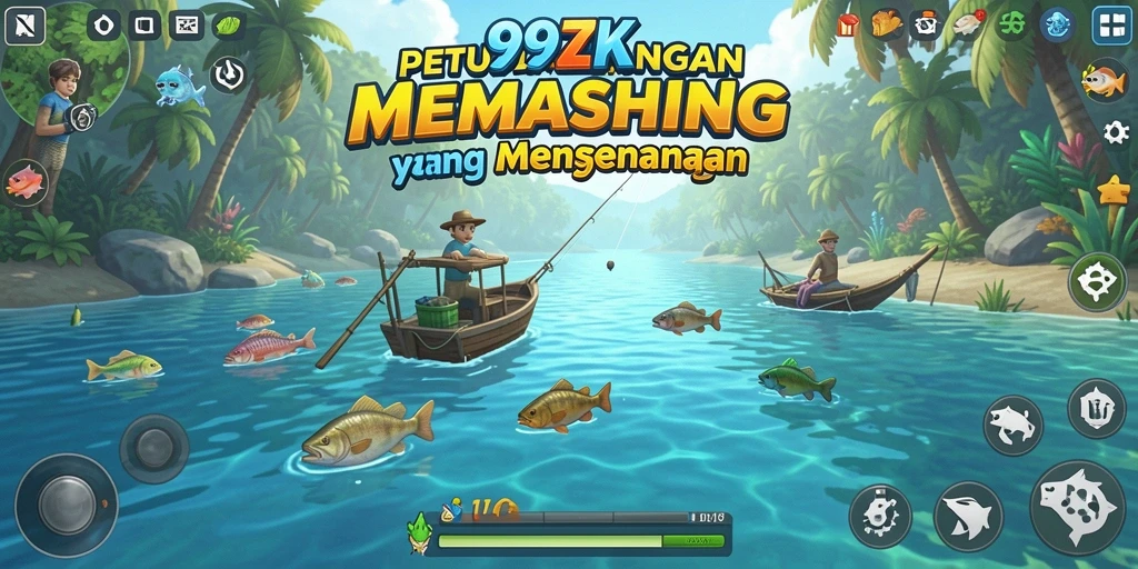 Screenshot gameplay 99ZK menampilkan pengalaman memancing yang seru.