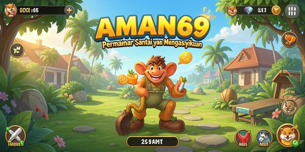 Tampilan gameplay AMAN69 yang penuh warna dan menarik.