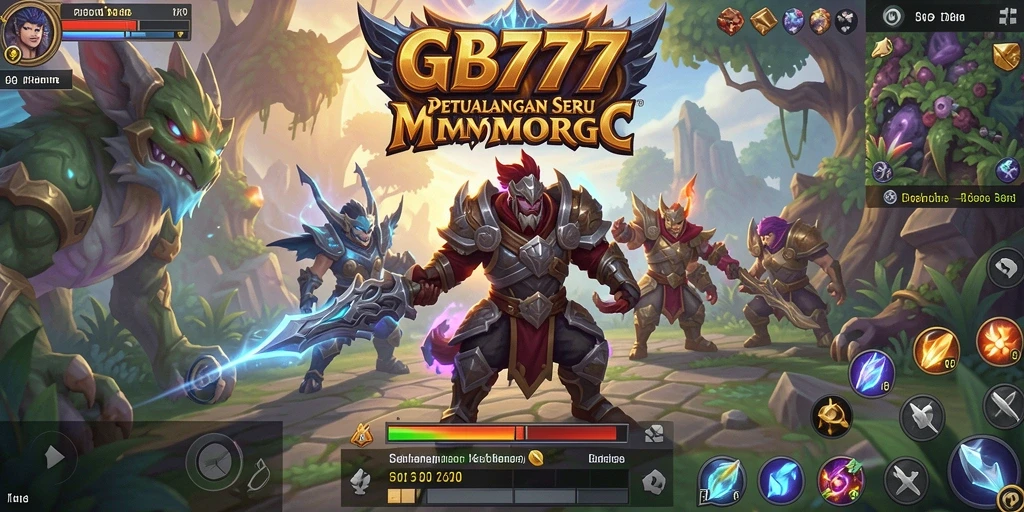 Screenshot GB777 menunjukkan aksi pertarungan seru dalam dunia MMORPG.
