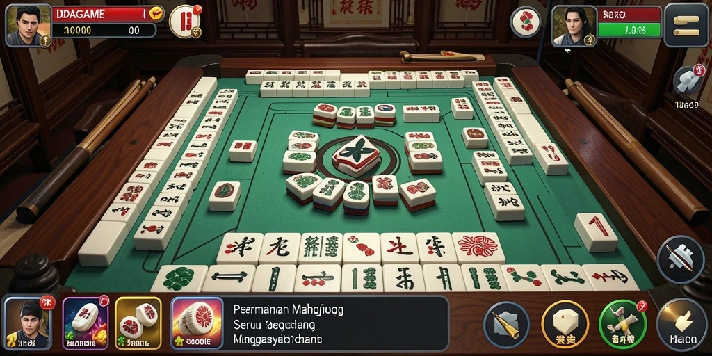 Tampilan gameplay Mahjong yang menakjubkan dalam IDAGAME.