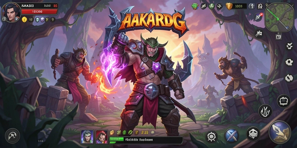 Tampilan gameplay mendebarkan dalam petualangan ARPG KAKA303.
