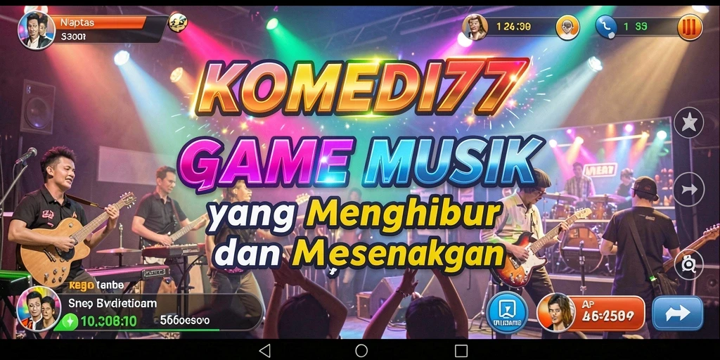Tampilan gameplay KOMEDI77 yang menyenangkan dan interaktif.