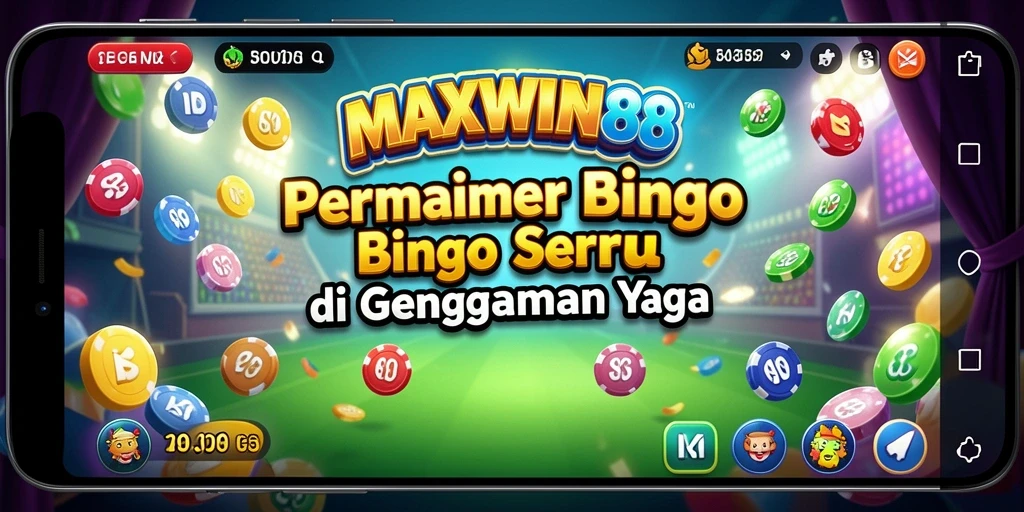 Screenshot gameplay MAXWIN88 menampilkan suasana Bingo yang menyenangkan.