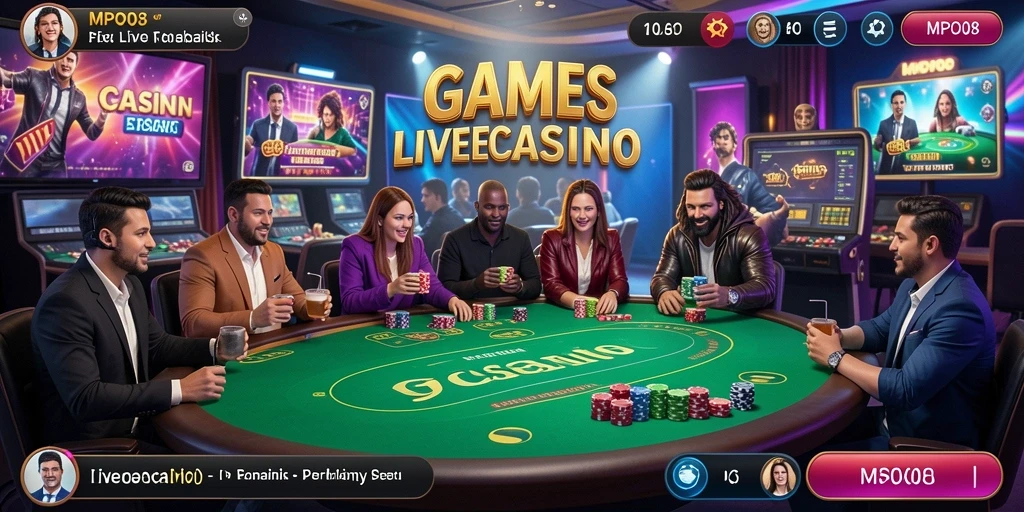 Gameplay menarik dari aplikasi Live Casino MPO08.