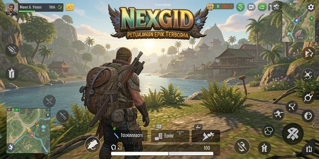 Screenshot gameplay NEXGID menunjukkan petualangan seru dan grafis yang memukau.