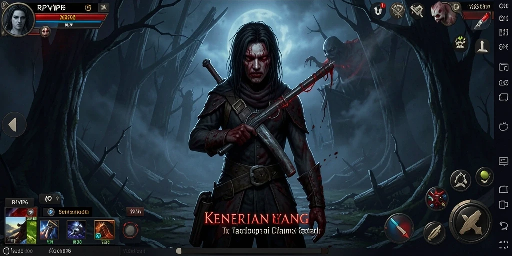 Gameplay menegangkan RPVIP6 yang penuh dengan kegelapan dan teror.