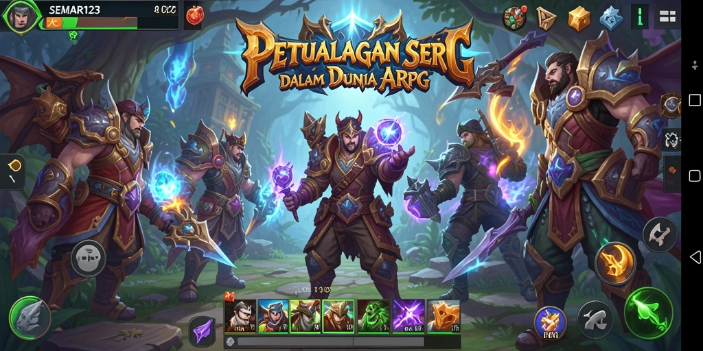 Screenshot gameplay SEMAR123 memperlihatkan pertarungan mendebarkan karakter ARPG.