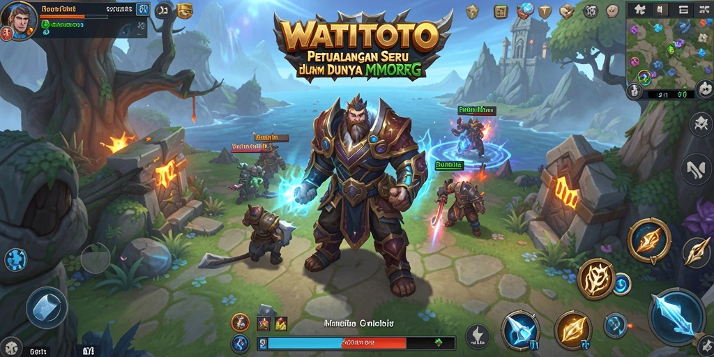 Gameplay seru WATITOTO dalam dunia MMORPG yang kaya.